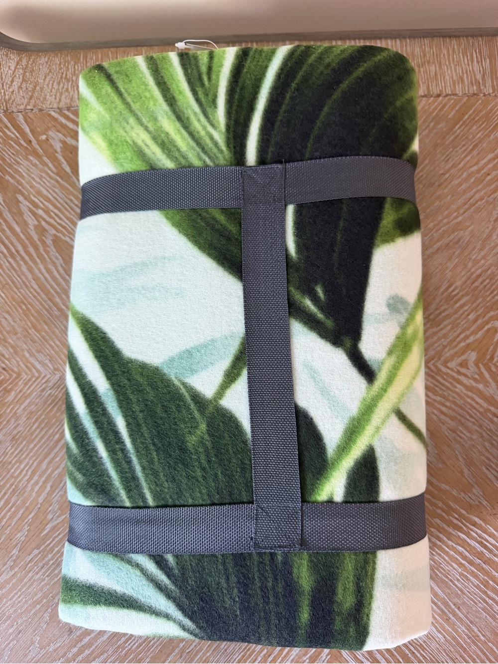 New H&M Green Leaf Print beach blanket